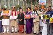 Kharge, Sonia, Rahul, other opposition MPs protest against SIR in Parliament complex